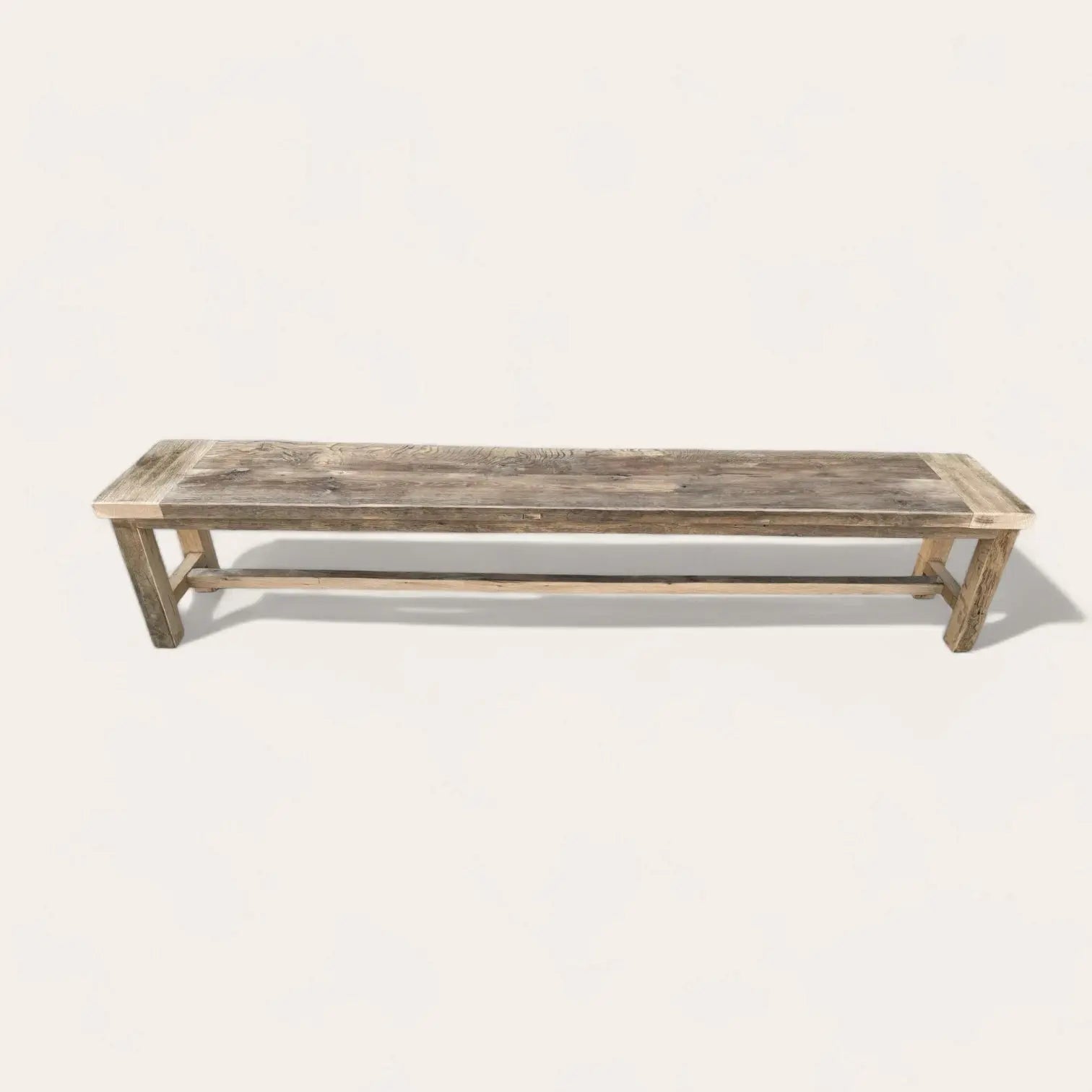 Banc Riviera en vieux chêne Bois Antique